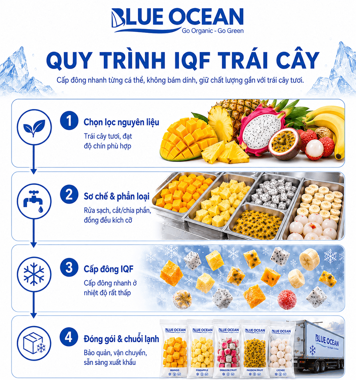 IQF LÀ GÌ? VÌ SAO CÔNG NGHỆ IQF ĐƯỢC NGÀNH THỰC PHẨM TOÀN CẦU LỰA CHỌN?